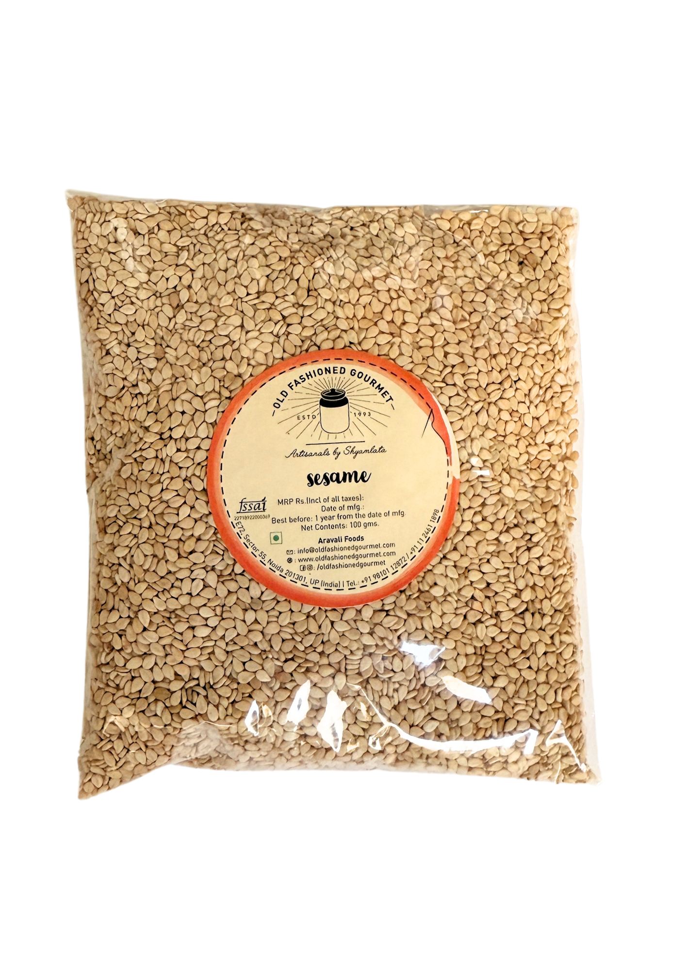 White sesame, Til, 100 gm